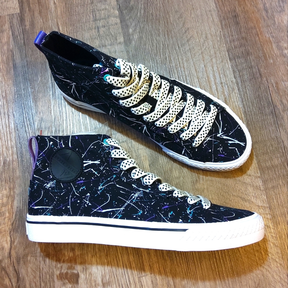 IRON FIST Men's Duane Peter's Broadway Hi Splatter Sneakers NWOT - 9